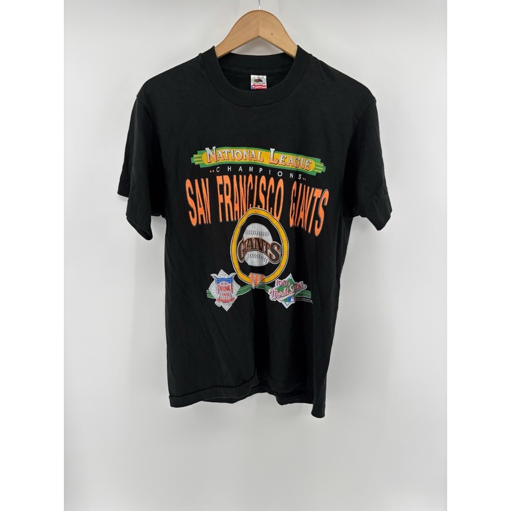 VTG 1989 MLB Logo 7 San Francisco Giants National League Champions Shirt Sz L